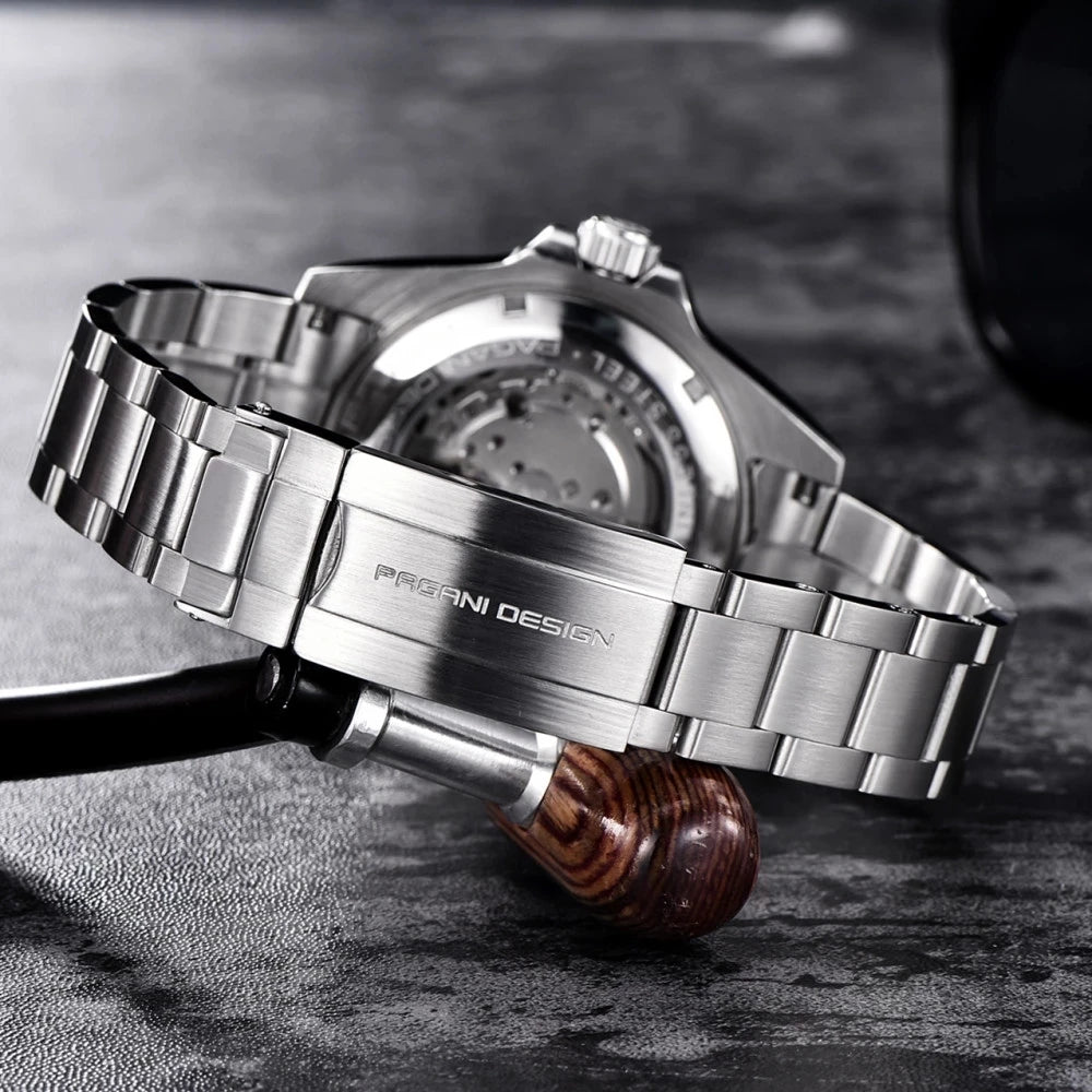2024 New PAGANI DESIGN 43MM Men Mechanical Watches Luxury Ceramic Bezel 120 Clicks Automatic Watch 100M Waterproof Watch for Men