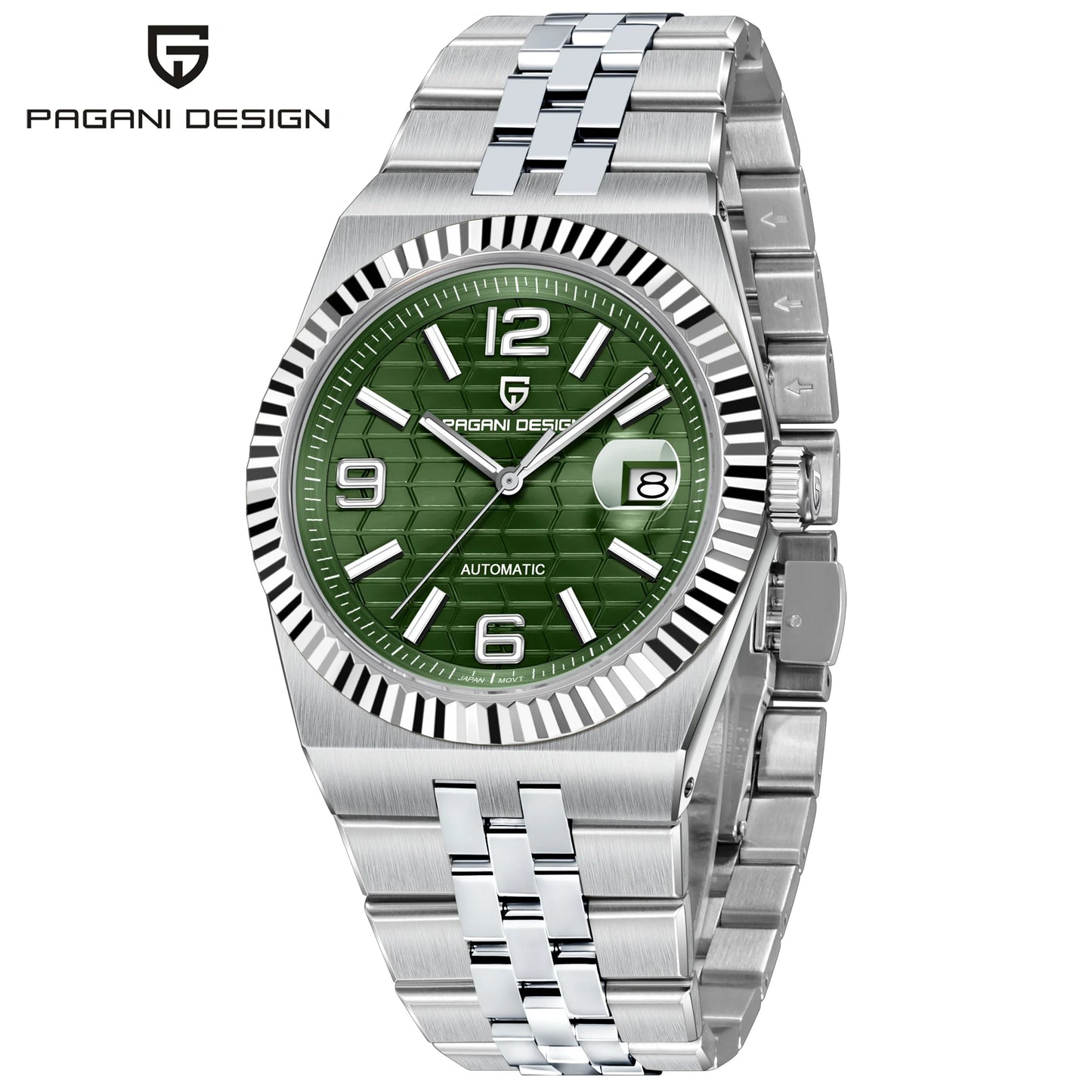 PAGANI DESIGN Men Watches 2025 New 3D Rhombus Dial Automatic Watch Men Stainless steel Mechanical Wristwatch Men For MIYOTA 8215