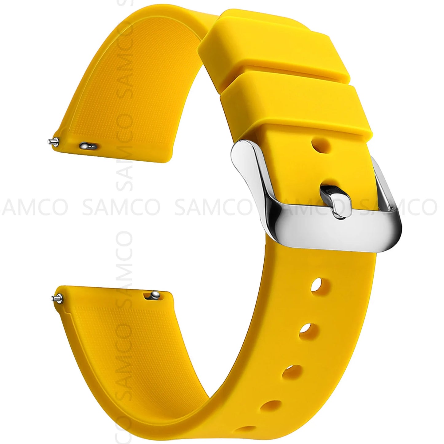 Silicone Watch Bands 14/16/18/19/20/21/22/24 mm Soft Quick Release Rubber Watch Bands Samsung Galaxy, Garmin Huawei Watch Straps