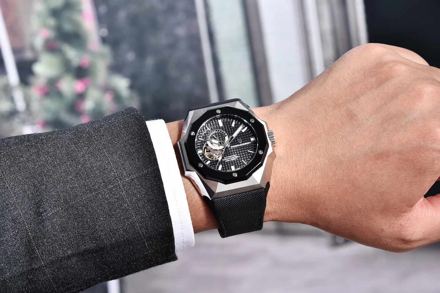 2024 New PAGANI DESIGN Automatic Watch For Men Mechanical Wristwatch NH39A Movt Stainless Steel Sapphire Glass Waterproof Clock
