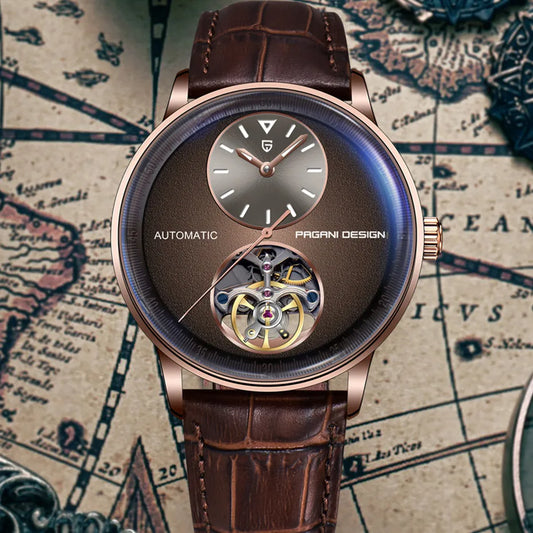 PAGANI DESIGN 2025 New Mechanical Tourbillon Men's watches 42mm Dial Luminous Luxury Watch 100M Waterproof Automatic Man watch