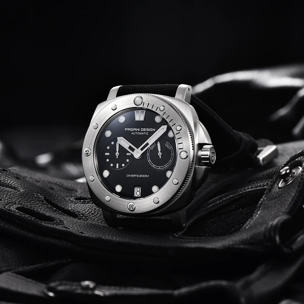 2023 PAGANI DESIGN New Men Mechanical Watch Luxury Sapphire Glass Automatic Watch 200M Waterproof Stainless Steel Watch for Men