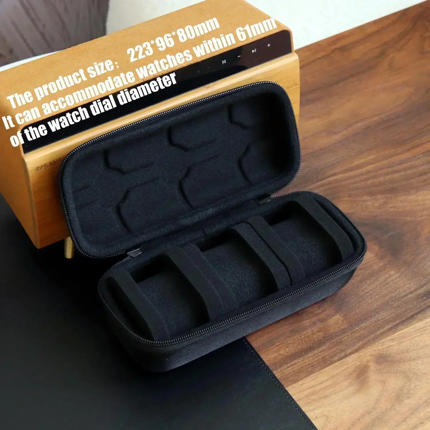 Watch Box Organizer for Men or Women Watch Travel Case Portable Storage Watch Display Holder for Wristwatches and Smart Watches