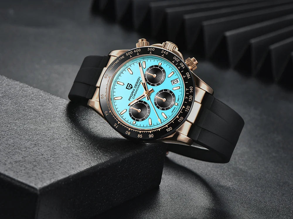 Pagani 2025 latest design men's luxury quartz watch high-quality sapphire glass VK63 fashion men's chronograph 100 m waterproof