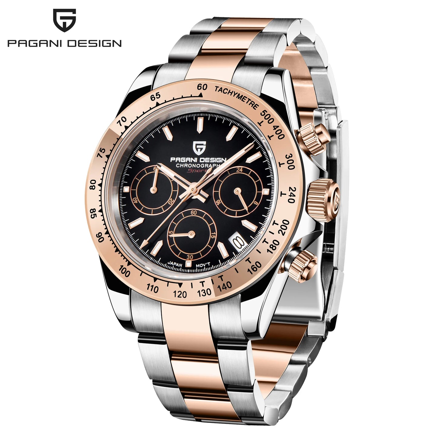 Men's Watch PAGANI DESIGN New Chronograph Quartz Watches For Man Luxury Sapphire Mirror Watches Complete Calendar Men Clock Gift