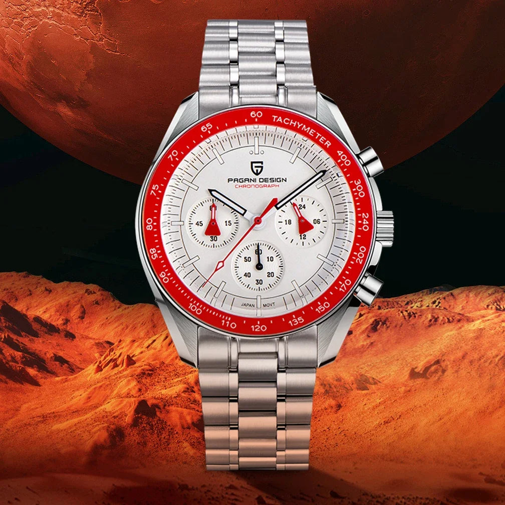 PAGANI DESIGN 2025 New AK Project Men's Watches Luxury Quartz Wrist Watch For Men AR Sapphire Speed Chronograph Automatic Date