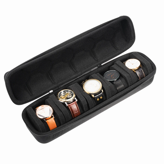 Watch Box Organizer for Men or Women Watch Travel Case Portable Storage Watch Display Holder for Wristwatches and Smart Watches
