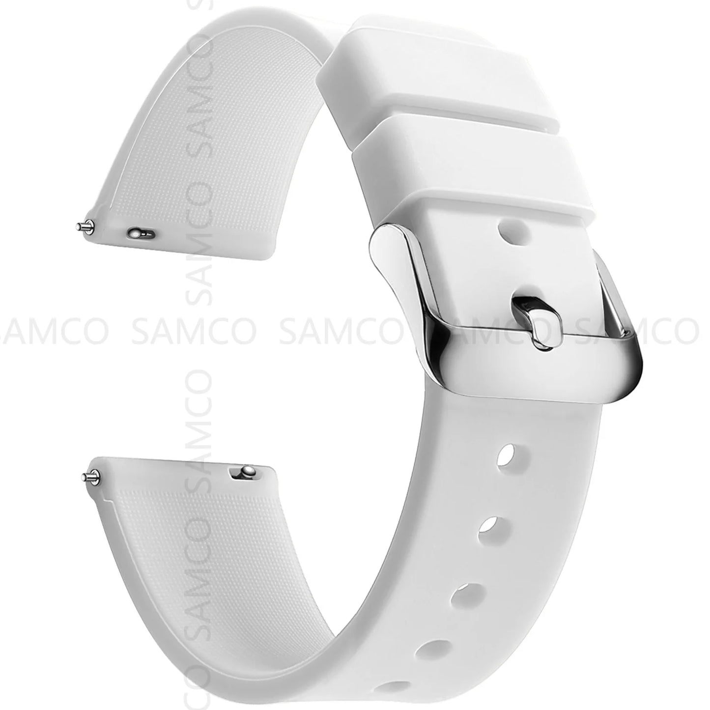 Silicone Watch Bands 14/16/18/19/20/21/22/24 mm Soft Quick Release Rubber Watch Bands Samsung Galaxy, Garmin Huawei Watch Straps