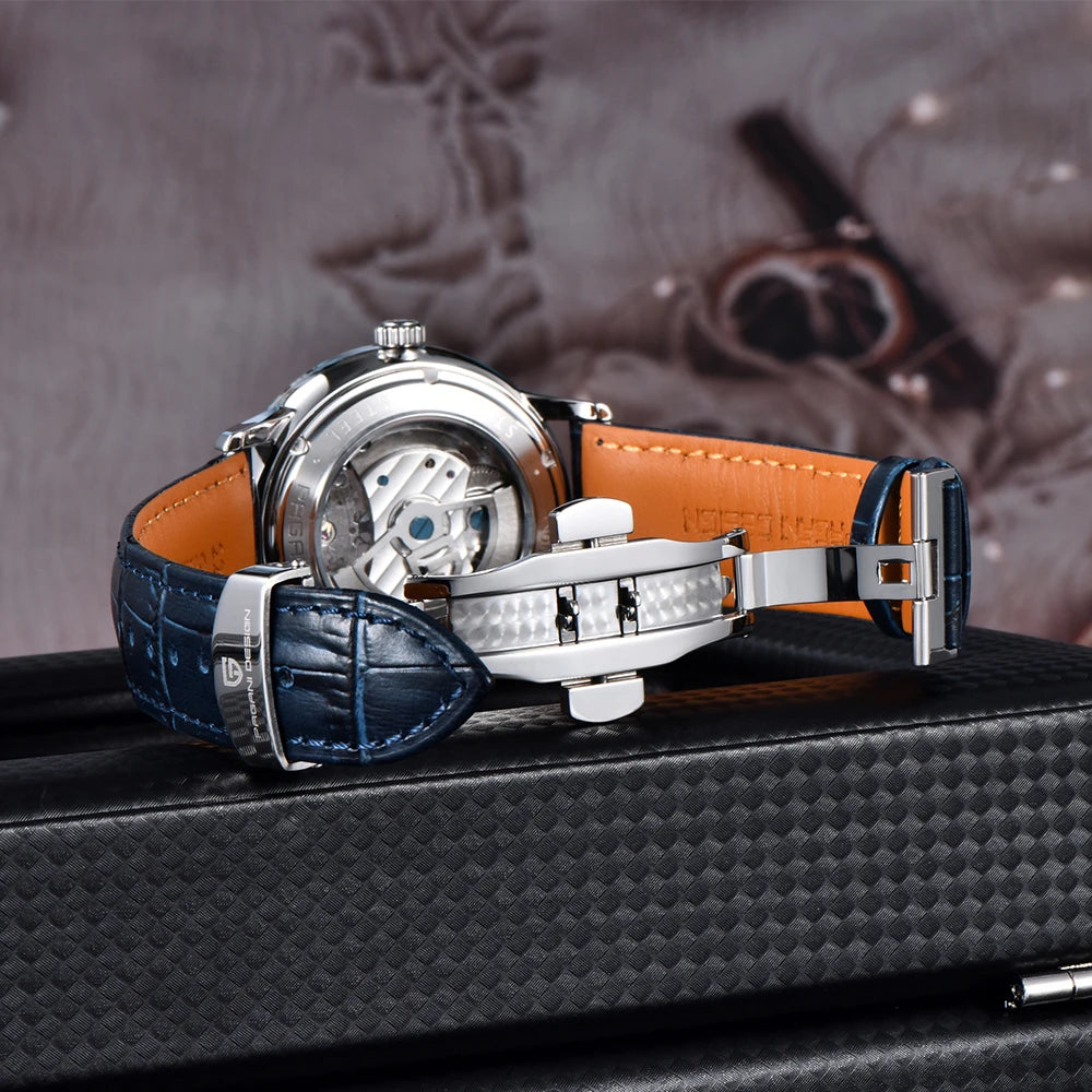 PAGANI DESING Watch 2025 New Simple Men Mechanical Watches Top Brand Business Waterproof 10Bar Leather Automatic Watch for Men