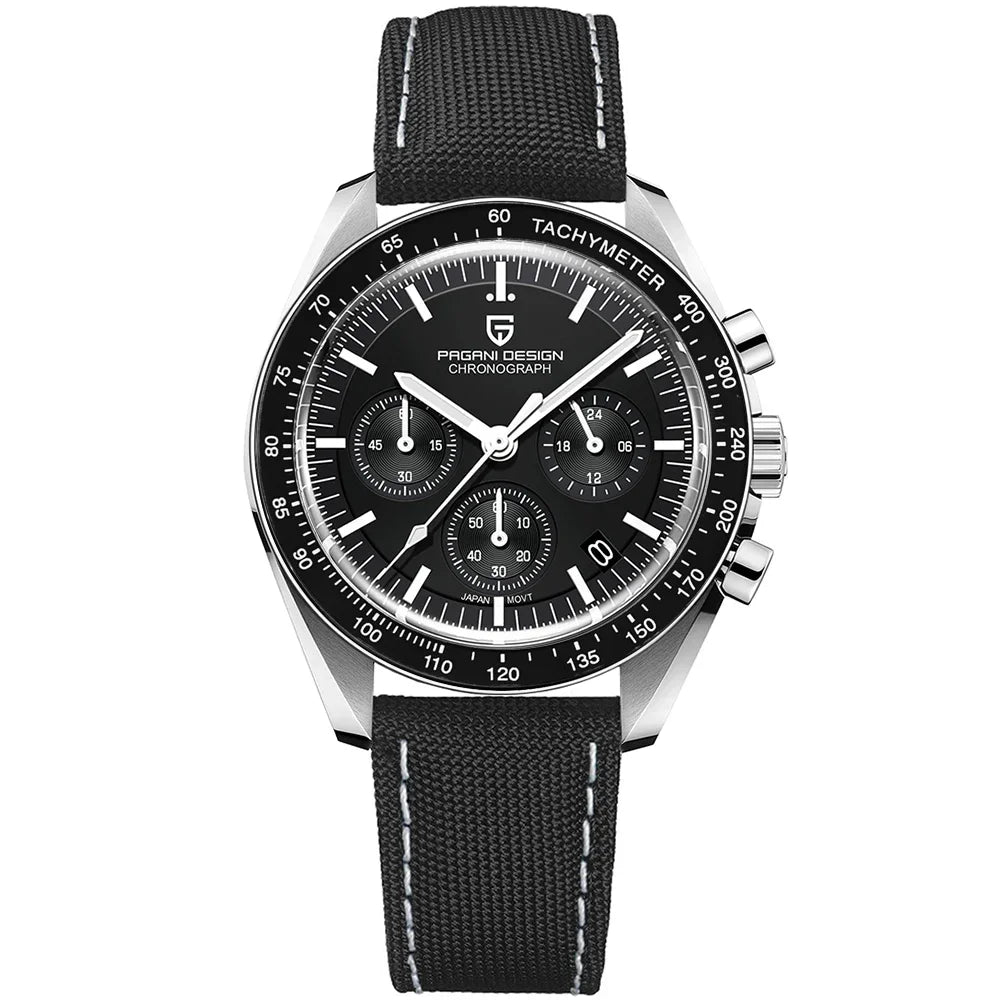 PAGANI DESIGN 2025 New AK Project Men's Watches Luxury Quartz Wrist Watch For Men AR Sapphire Speed Chronograph Automatic Date