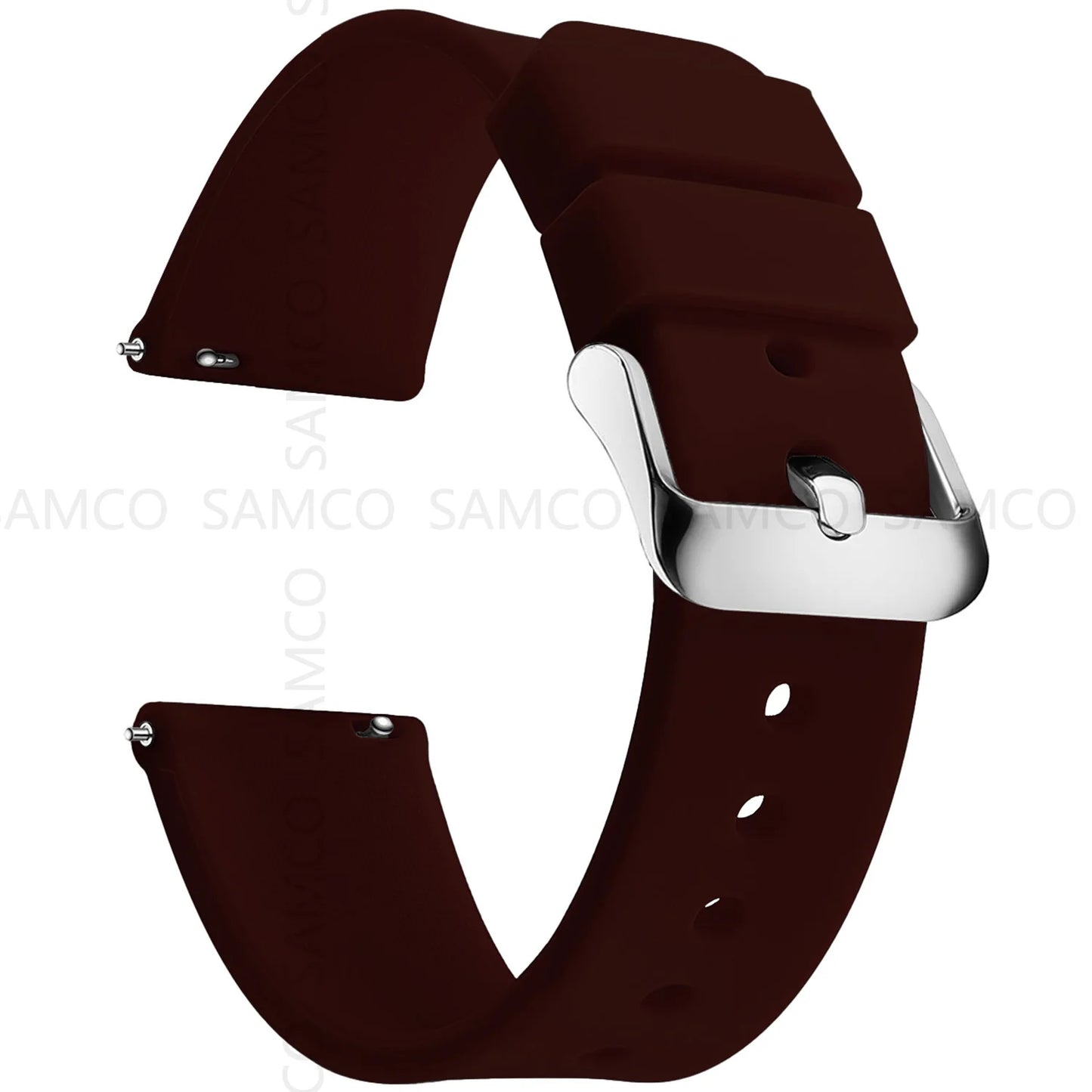 Silicone Watch Bands 14/16/18/19/20/21/22/24 mm Soft Quick Release Rubber Watch Bands Samsung Galaxy, Garmin Huawei Watch Straps