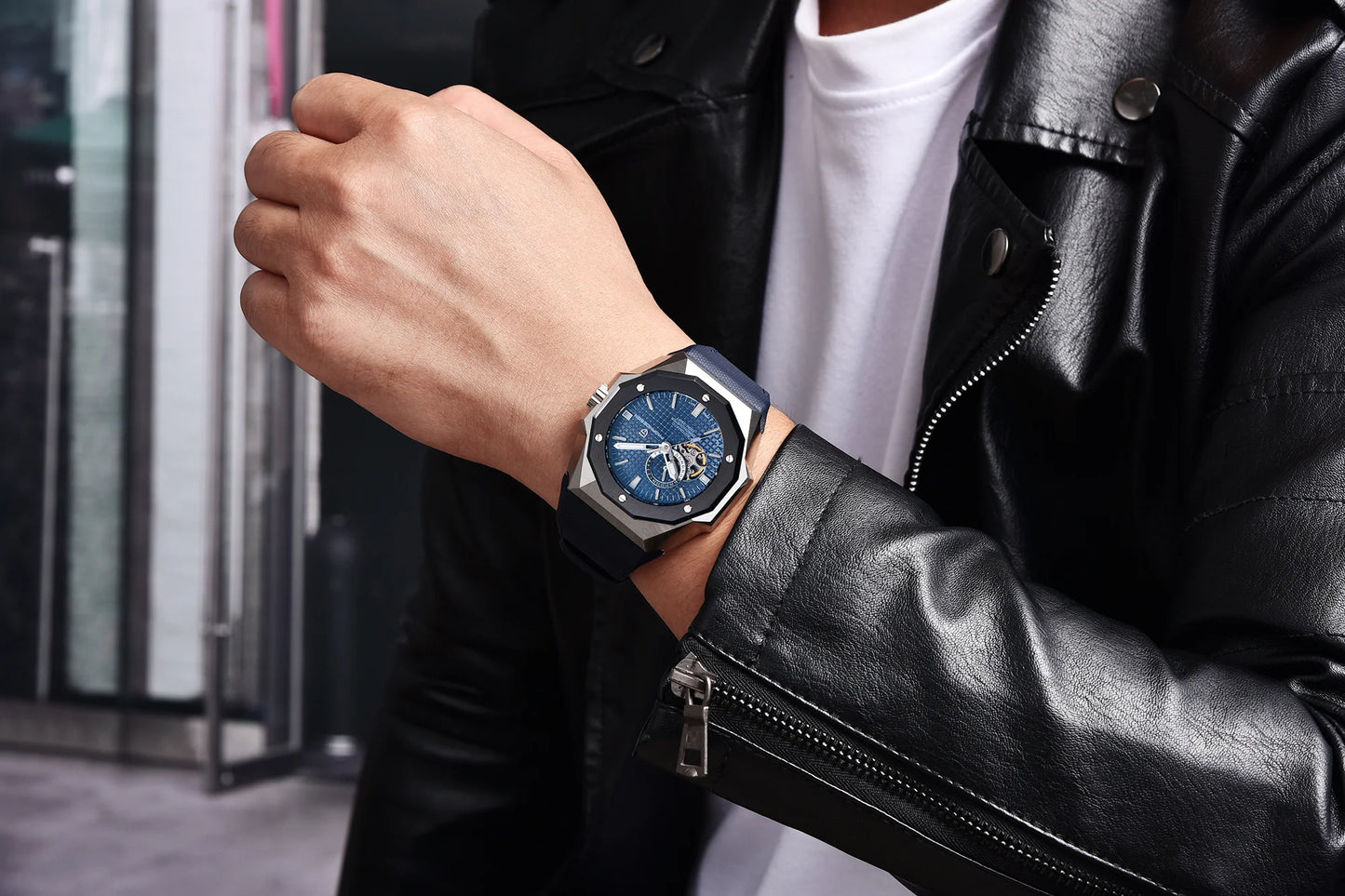 2024 New PAGANI DESIGN Automatic Watch For Men Mechanical Wristwatch NH39A Movt Stainless Steel Sapphire Glass Waterproof Clock