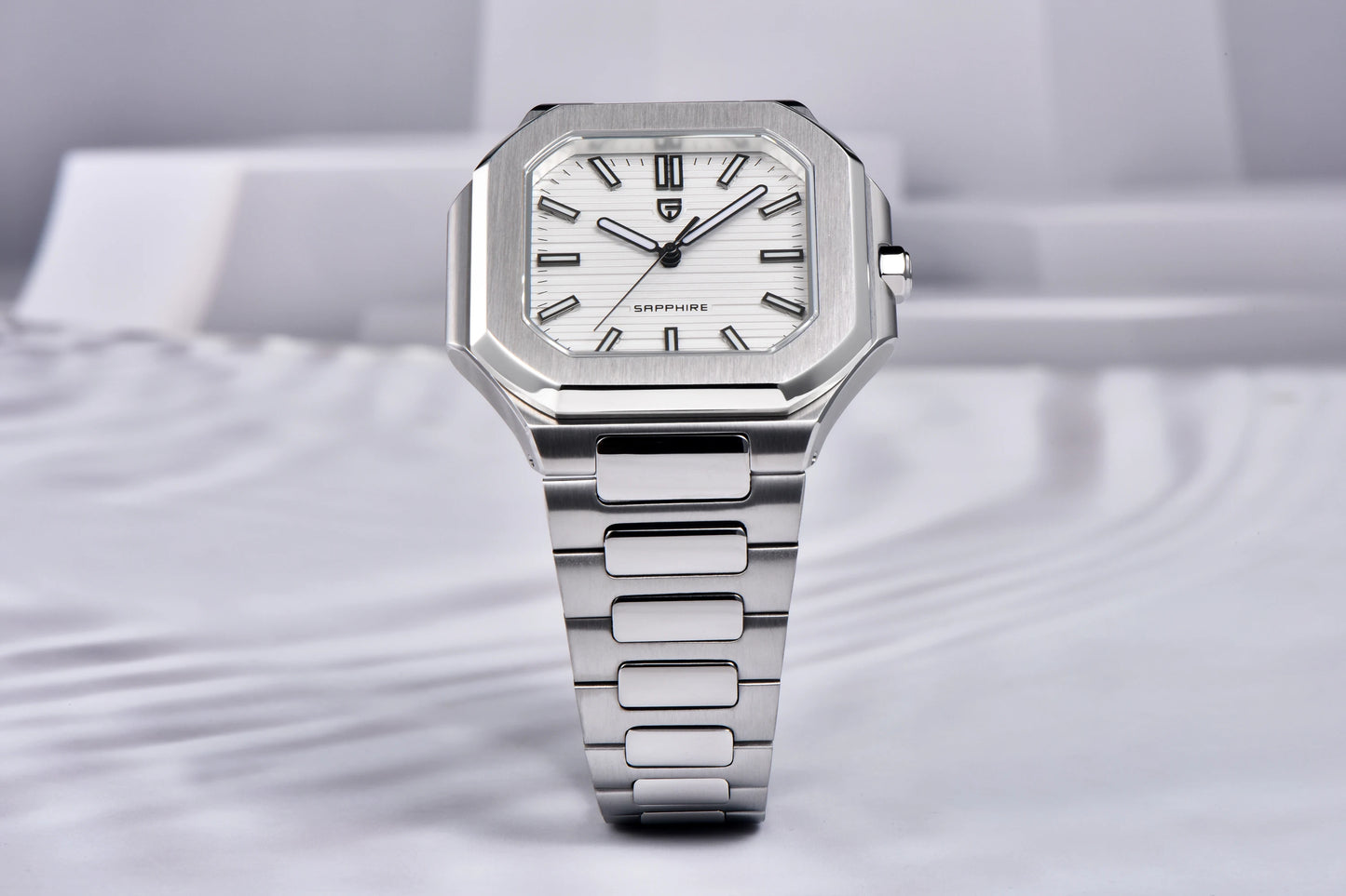 PAGANI DESIGN 2025 watch men's luxury retro quartz men's watch stainless steel sapphire crystal TMI VH31 movement 50m waterproof