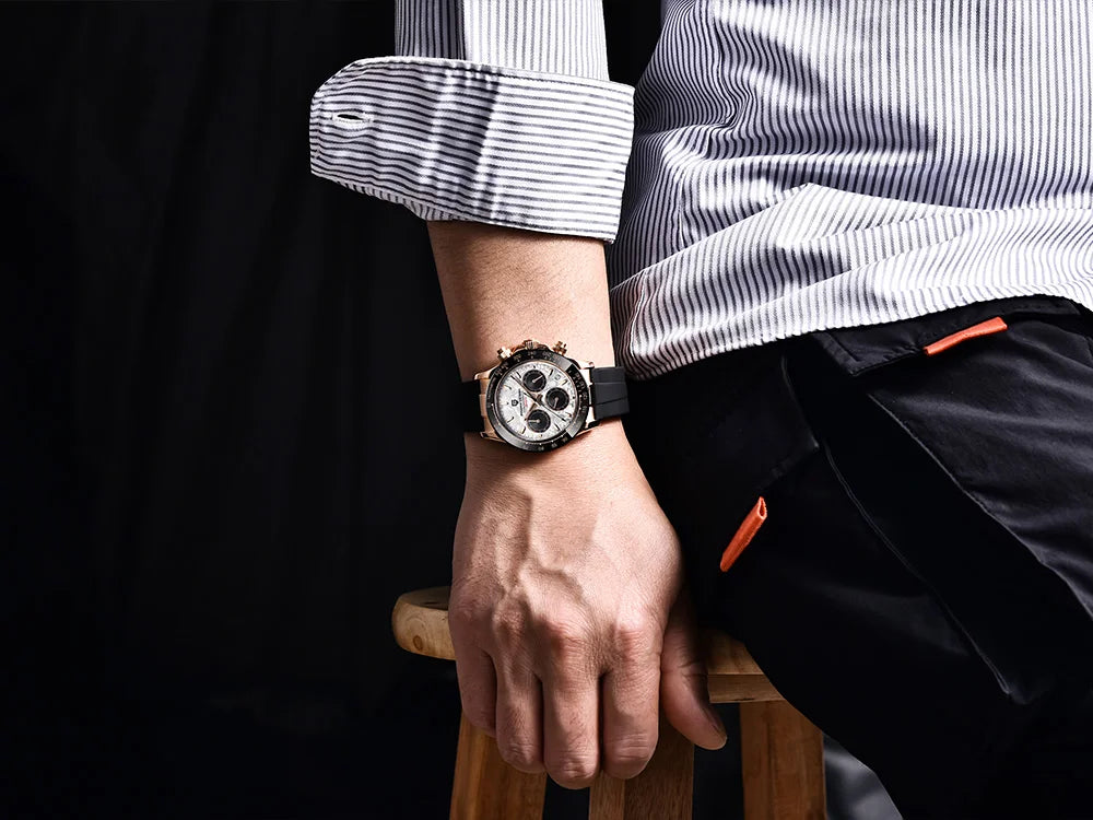 Pagani 2025 latest design men's luxury quartz watch high-quality sapphire glass VK63 fashion men's chronograph 100 m waterproof