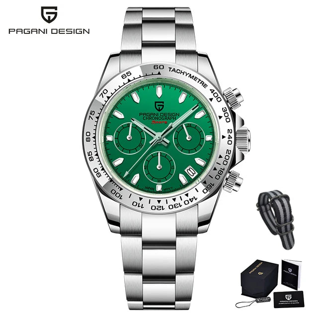 PAGANI DESIGN V2 40MM Luxury Men's Watches Top Brand Men's Sports Quartz Watches Sapphire Glass Automatic Date Speed Chronograph