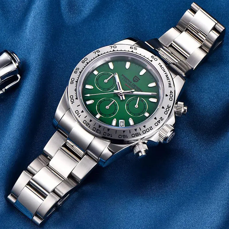PAGANI DESIGN 2025 New 40mm Men Watch Multi functional VK63 Quartz Chronograph Sapphire Stainless Steel Waterproof Watch For Men