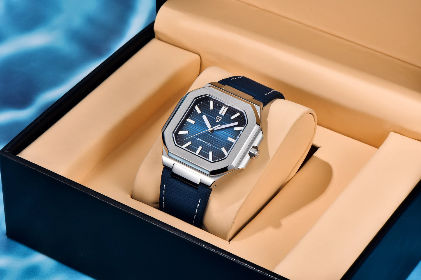 PAGANI DESIGN 2025 watch men's luxury retro quartz men's watch stainless steel sapphire crystal TMI VH31 movement 50m waterproof
