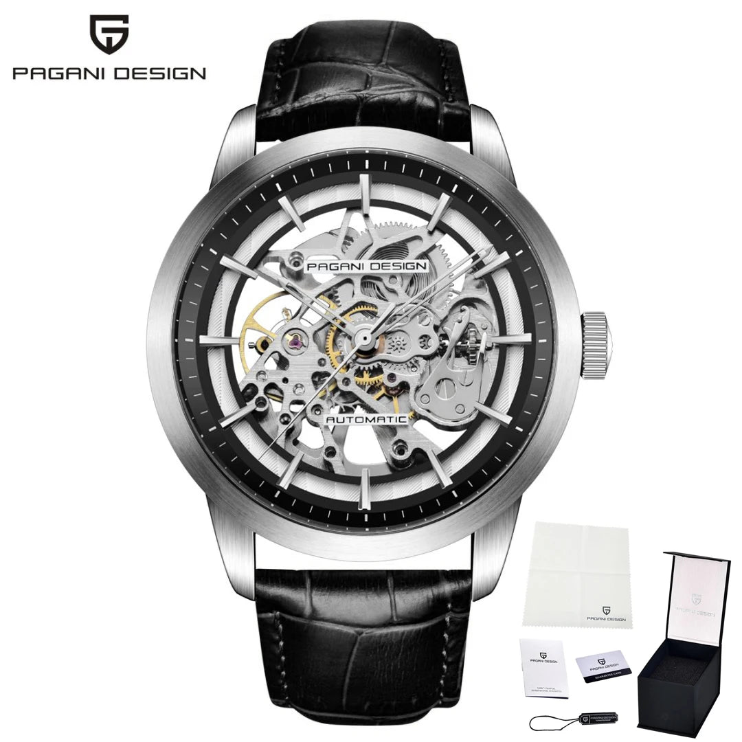 PAGANI DESIGN New Luxury Automatic Mechanical Watch Simple Sports Waterproof Leisure Retro Leather Business Watches for Man
