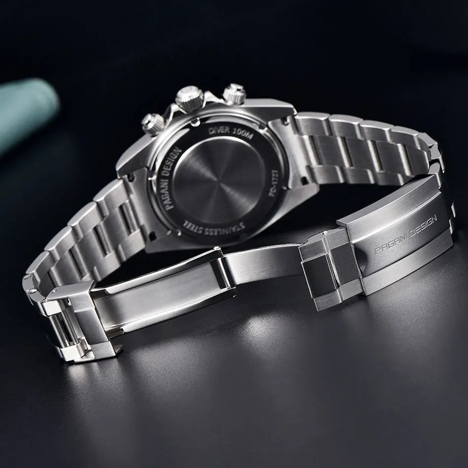 PAGANI DESIGN 2025 New 40mm Men Watch Multi functional VK63 Quartz Chronograph Sapphire Stainless Steel Waterproof Watch For Men