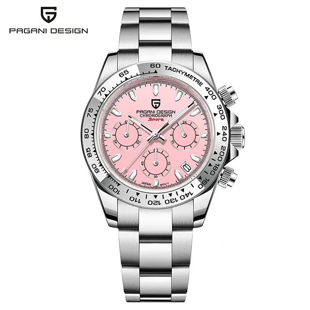 PAGANI DESIGN 2025 New 40mm Men Watch Multi functional VK63 Quartz Chronograph Sapphire Stainless Steel Waterproof Watch For Men