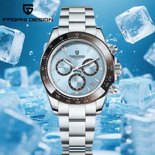 Men's Watch PAGANI DESIGN New Chronograph Quartz Watches For Man Luxury Sapphire Mirror Watches Complete Calendar Men Clock Gift
