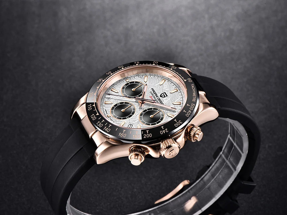 Pagani 2025 latest design men's luxury quartz watch high-quality sapphire glass VK63 fashion men's chronograph 100 m waterproof