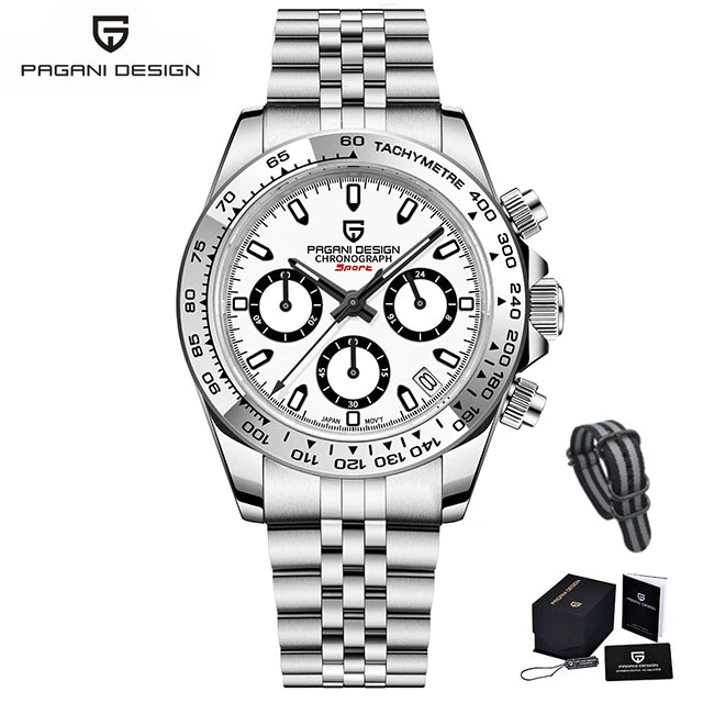 PAGANI DESIGN V2 40MM Luxury Men's Watches Top Brand Men's Sports Quartz Watches Sapphire Glass Automatic Date Speed Chronograph