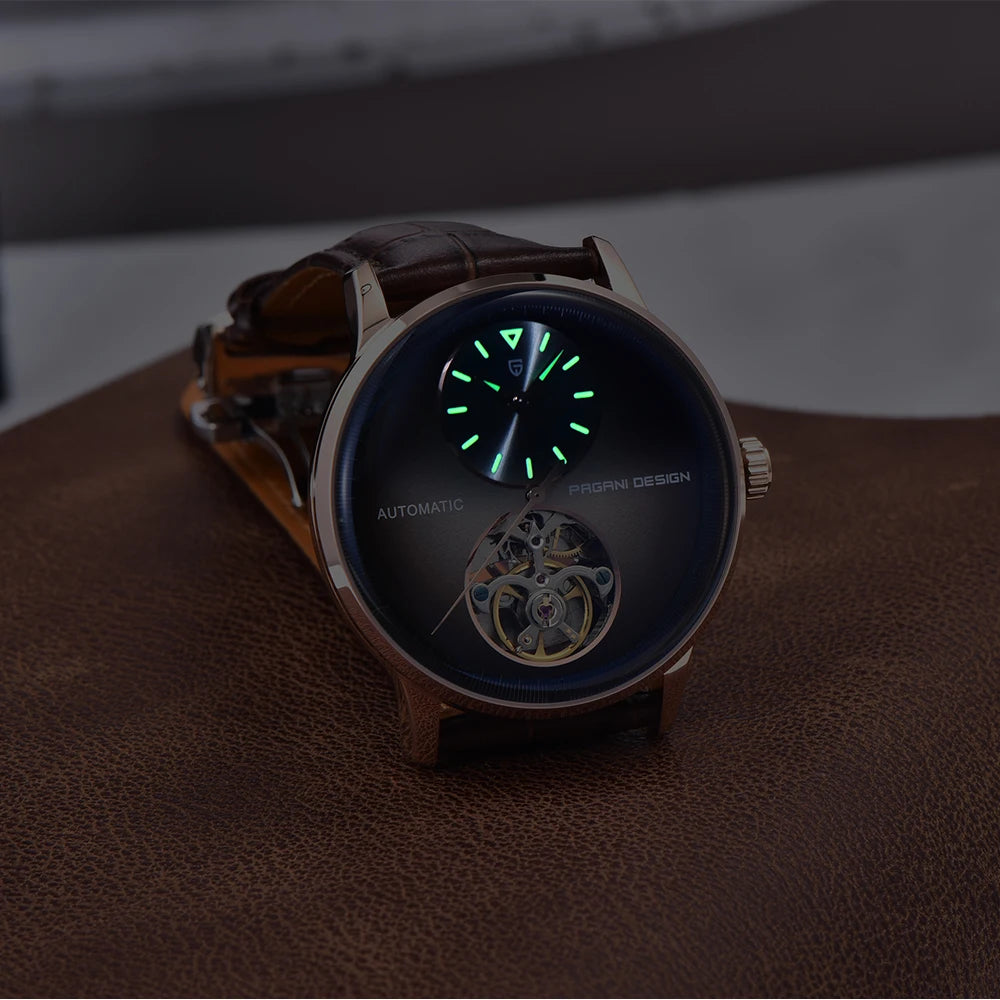 PAGANI DESING Watch 2025 New Simple Men Mechanical Watches Top Brand Business Waterproof 10Bar Leather Automatic Watch for Men