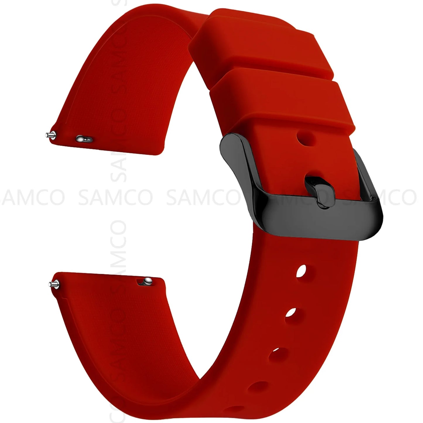 Silicone Watch Bands 14/16/18/19/20/21/22/24 mm Soft Quick Release Rubber Watch Bands Samsung Galaxy, Garmin Huawei Watch Straps