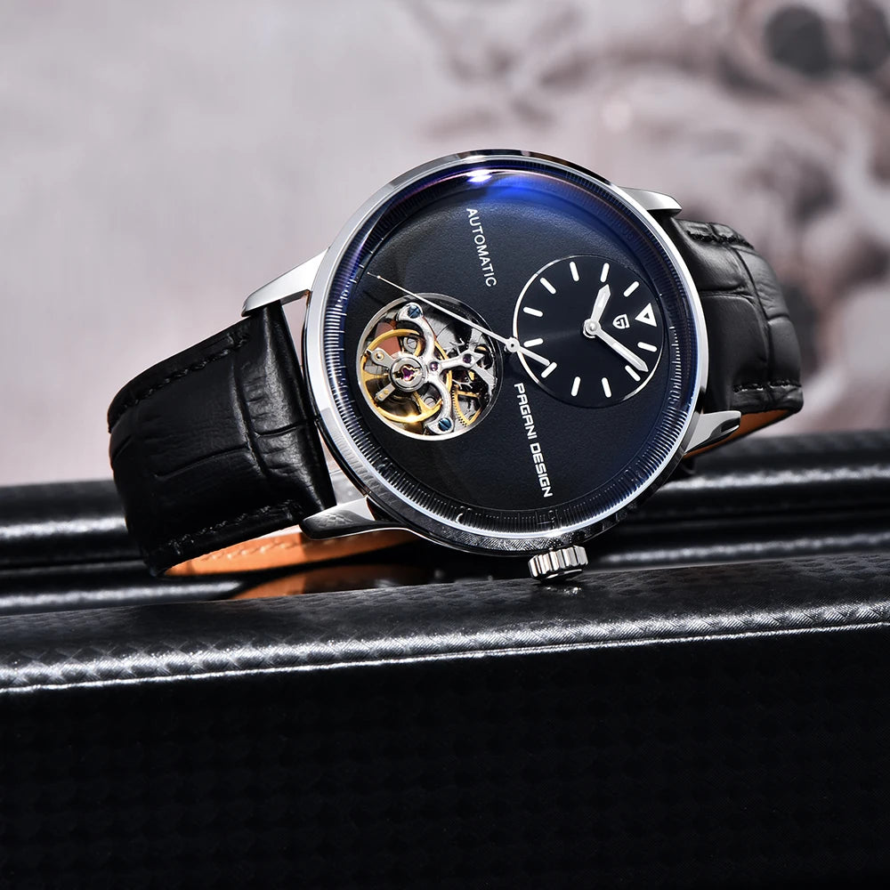 PAGANI DESING Watch 2025 New Simple Men Mechanical Watches Top Brand Business Waterproof 10Bar Leather Automatic Watch for Men