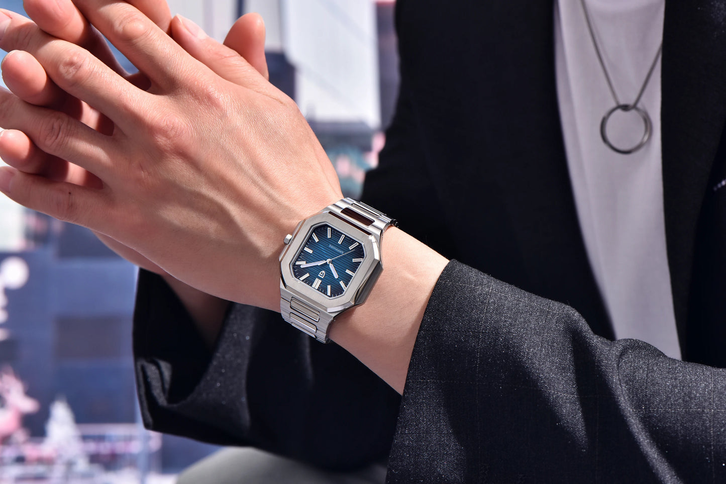 PAGANI DESIGN 2025 watch men's luxury retro quartz men's watch stainless steel sapphire crystal TMI VH31 movement 50m waterproof