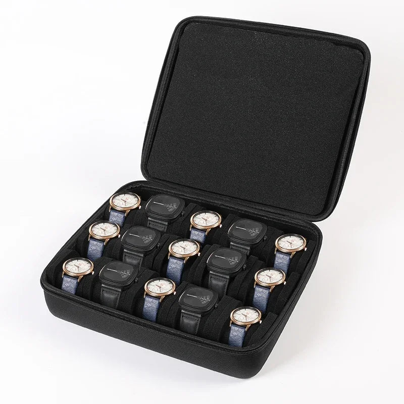 Watch Box Organizer for Men or Women Watch Travel Case Portable Storage Watch Display Holder for Wristwatches and Smart Watches