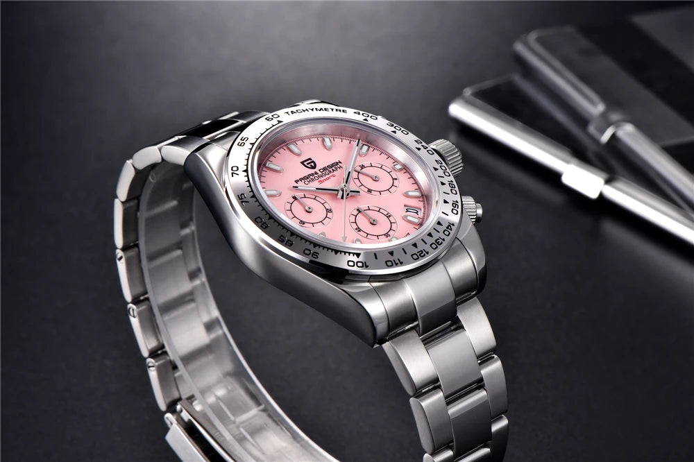 PAGANI DESIGN V2 40MM Luxury Men's Watches Top Brand Men's Sports Quartz Watches Sapphire Glass Automatic Date Speed Chronograph