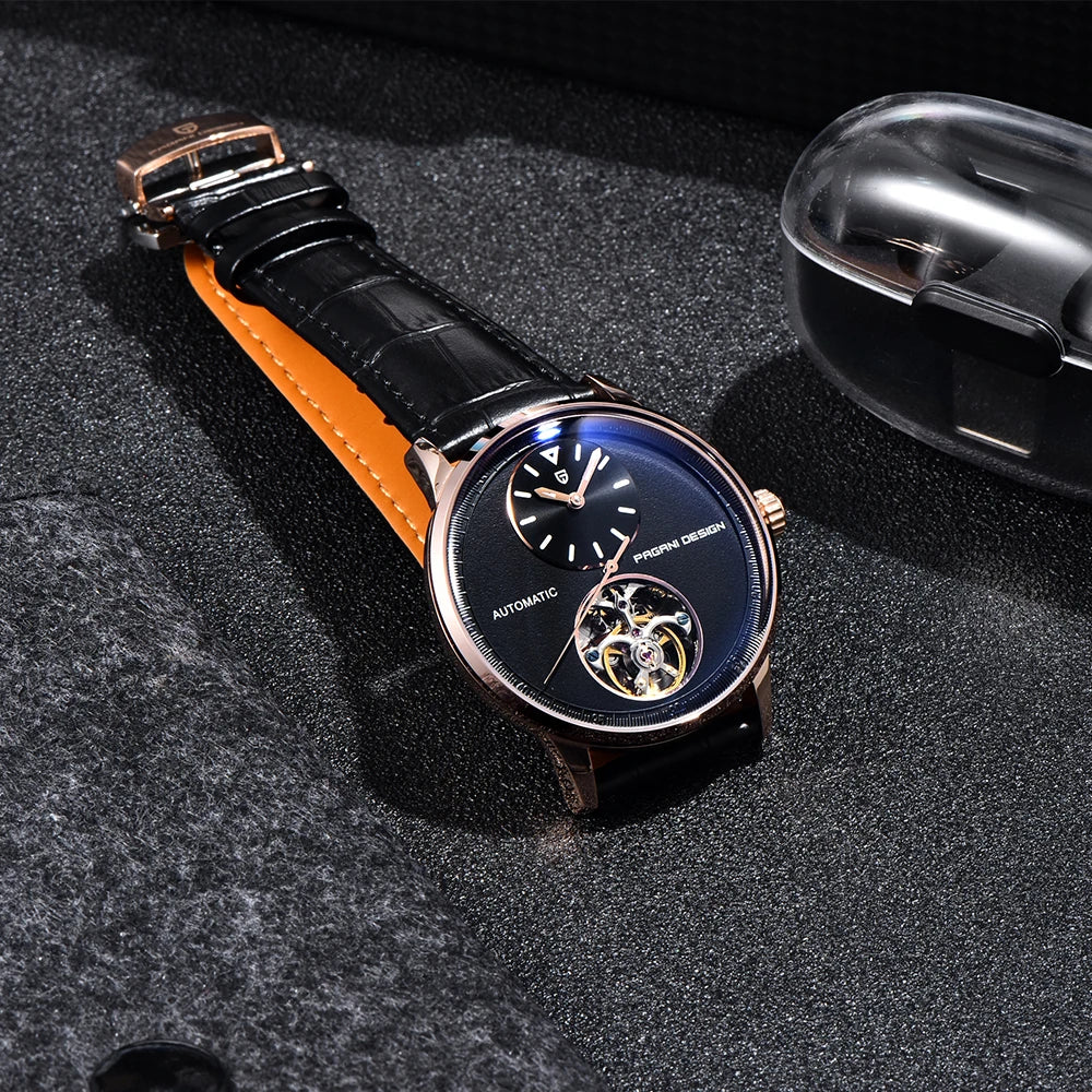 PAGANI DESING Watch 2025 New Simple Men Mechanical Watches Top Brand Business Waterproof 10Bar Leather Automatic Watch for Men