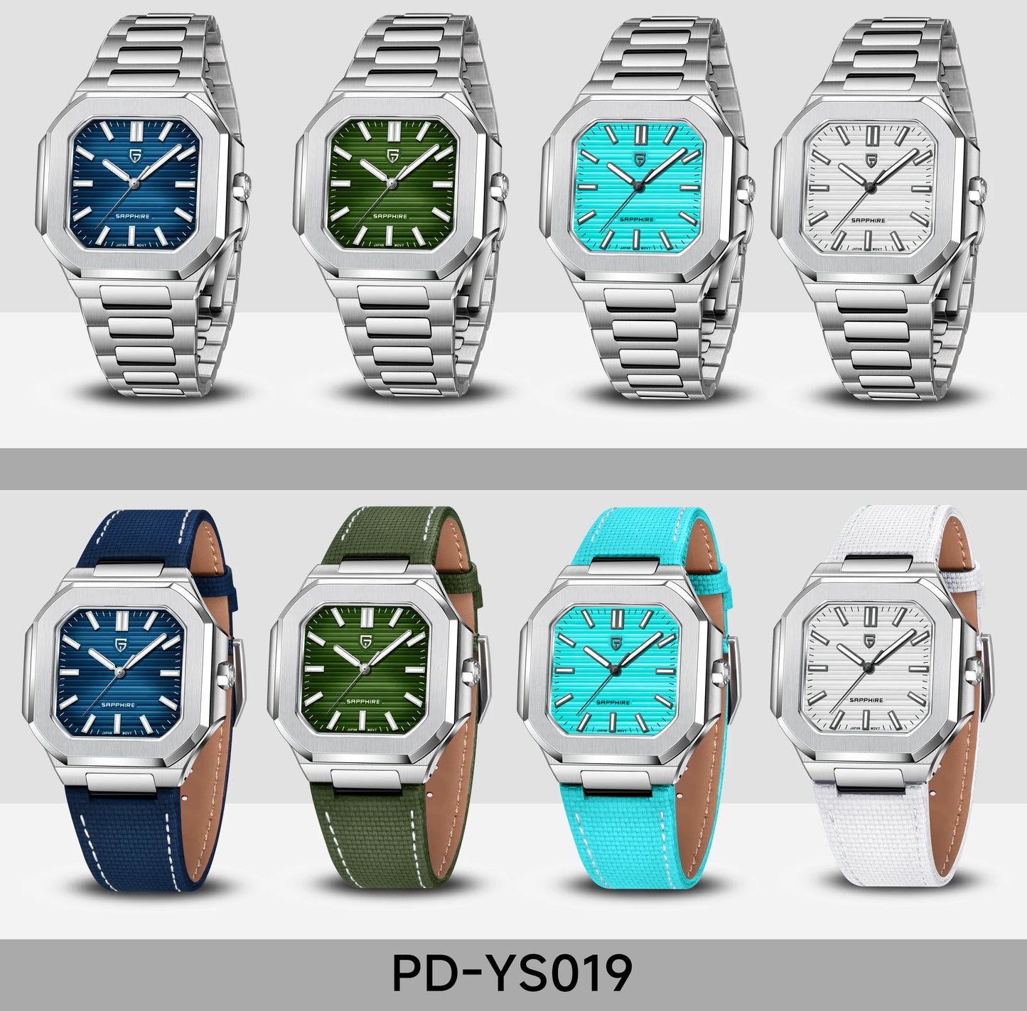 PAGANI DESIGN 2025 watch men's luxury retro quartz men's watch stainless steel sapphire crystal TMI VH31 movement 50m waterproof