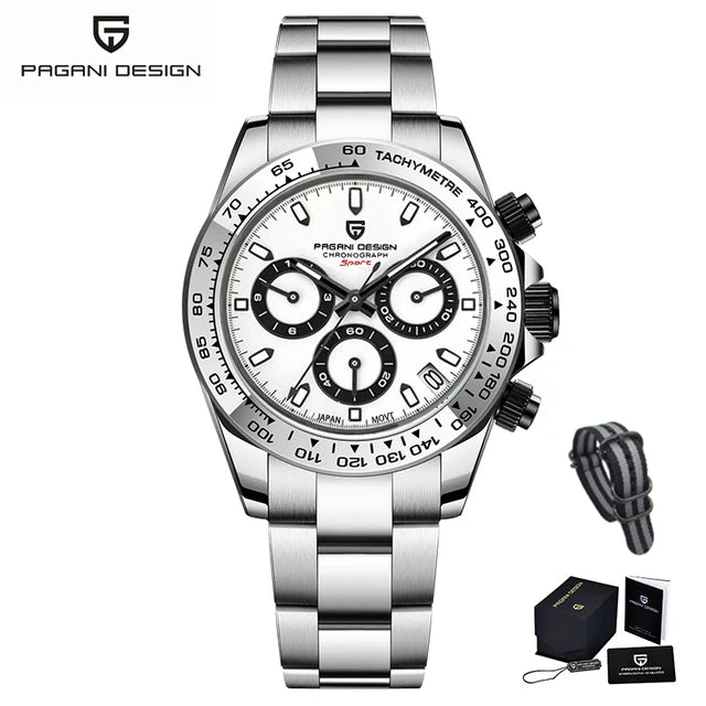 PAGANI DESIGN V2 40MM Luxury Men's Watches Top Brand Men's Sports Quartz Watches Sapphire Glass Automatic Date Speed Chronograph