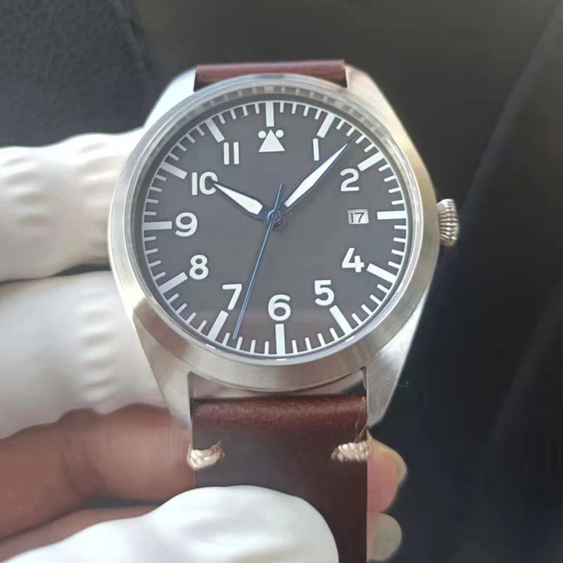 Flieger Pilot Watch A Type B Aviator Automatic Field Reloj Piloto Relogio Mechanical Wristwatch Orologio Pilota Montre Pilote