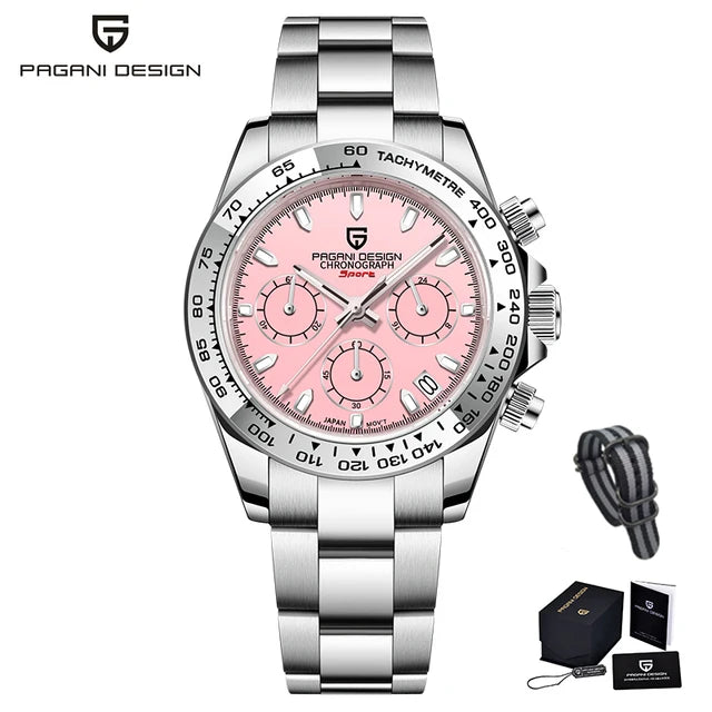 PAGANI DESIGN V2 40MM Luxury Men's Watches Top Brand Men's Sports Quartz Watches Sapphire Glass Automatic Date Speed Chronograph