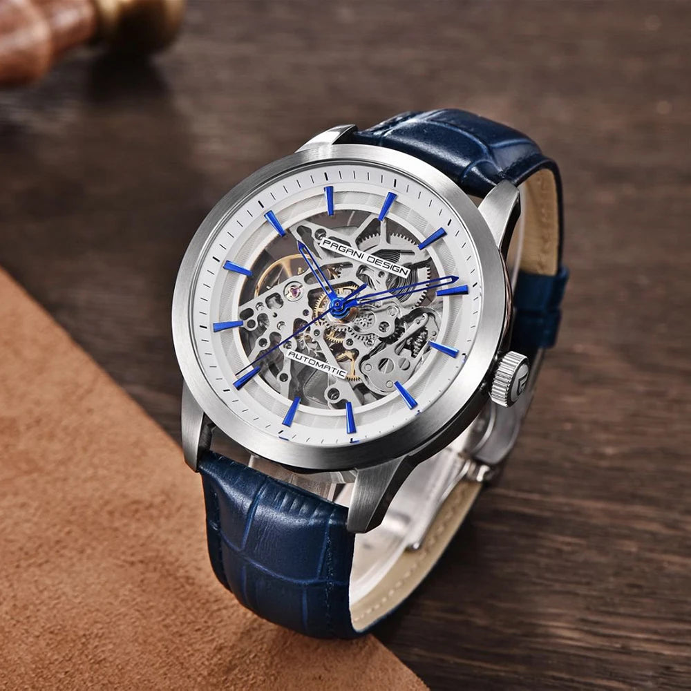 PAGANI DESIGN New Luxury Automatic Mechanical Watch Simple Sports Waterproof Leisure Retro Leather Business Watches for Man