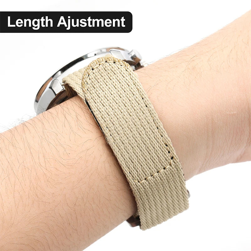 Nylon Watch Strap 20mm 22mm Sports Fabric Wristband Belt Universal Replacement Sport Watch Bands Wristwatch Bracelet