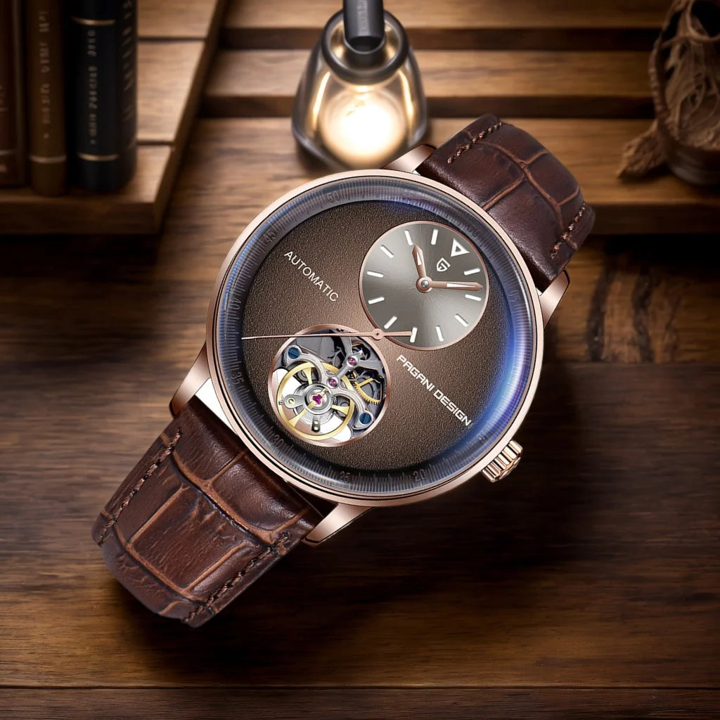 PAGANI DESIGN 2025 New Mechanical Tourbillon Men's watches 42mm Dial Luminous Luxury Watch 100M Waterproof Automatic Man watch