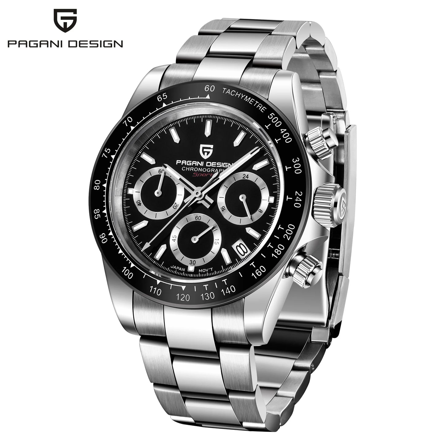 Men's Watch PAGANI DESIGN New Chronograph Quartz Watches For Man Luxury Sapphire Mirror Watches Complete Calendar Men Clock Gift