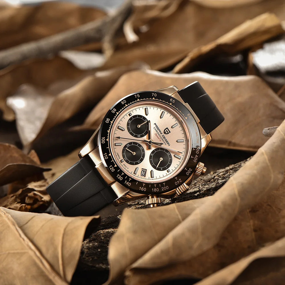 Pagani 2025 latest design men's luxury quartz watch high-quality sapphire glass VK63 fashion men's chronograph 100 m waterproof