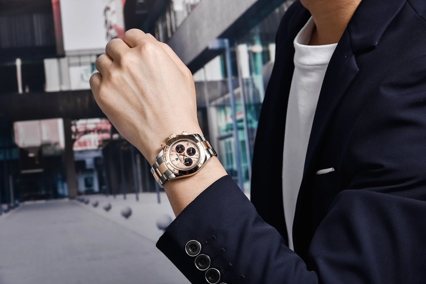 Men's Watch PAGANI DESIGN New Chronograph Quartz Watches For Man Luxury Sapphire Mirror Watches Complete Calendar Men Clock Gift