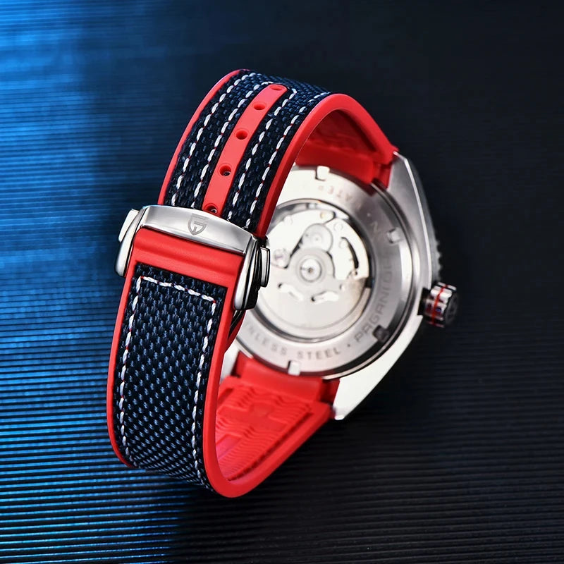 PAGANI DESIGN 42MM Japan movement Men Mechanical Watch 100M Waterproof Sapphire Crystal Ceramic Bezel Men Automatic Wristwatches