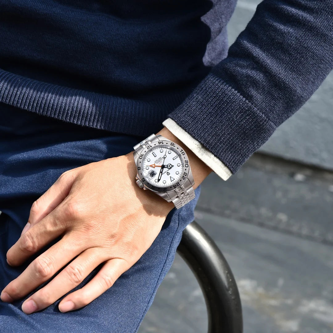 2024 PAGANI Design New Men's Automatic Mechanical Watches GMT Watch 42mm Sapphire Stainless Steel Waterproof Watch Reloj Hombre