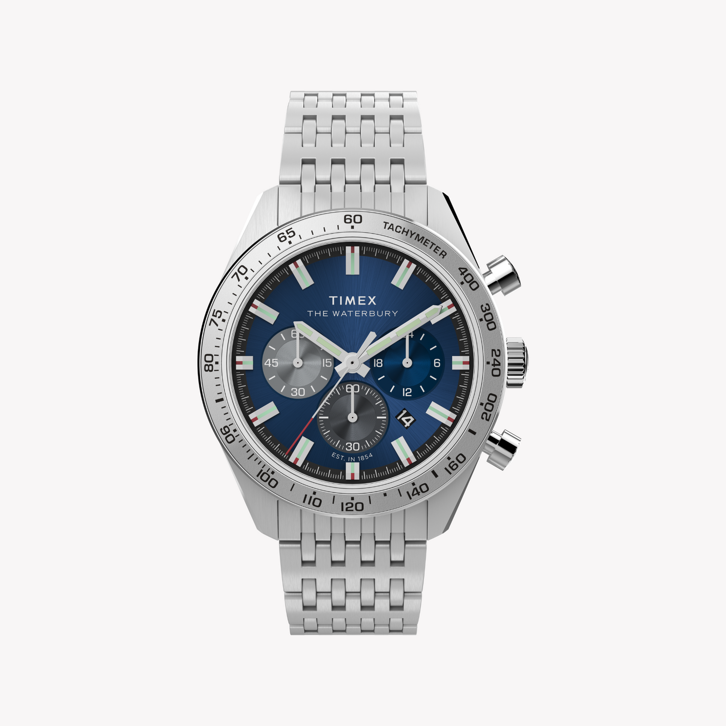 Timex Men's Silver Stainless Steel Watch | Tw2y18500-0