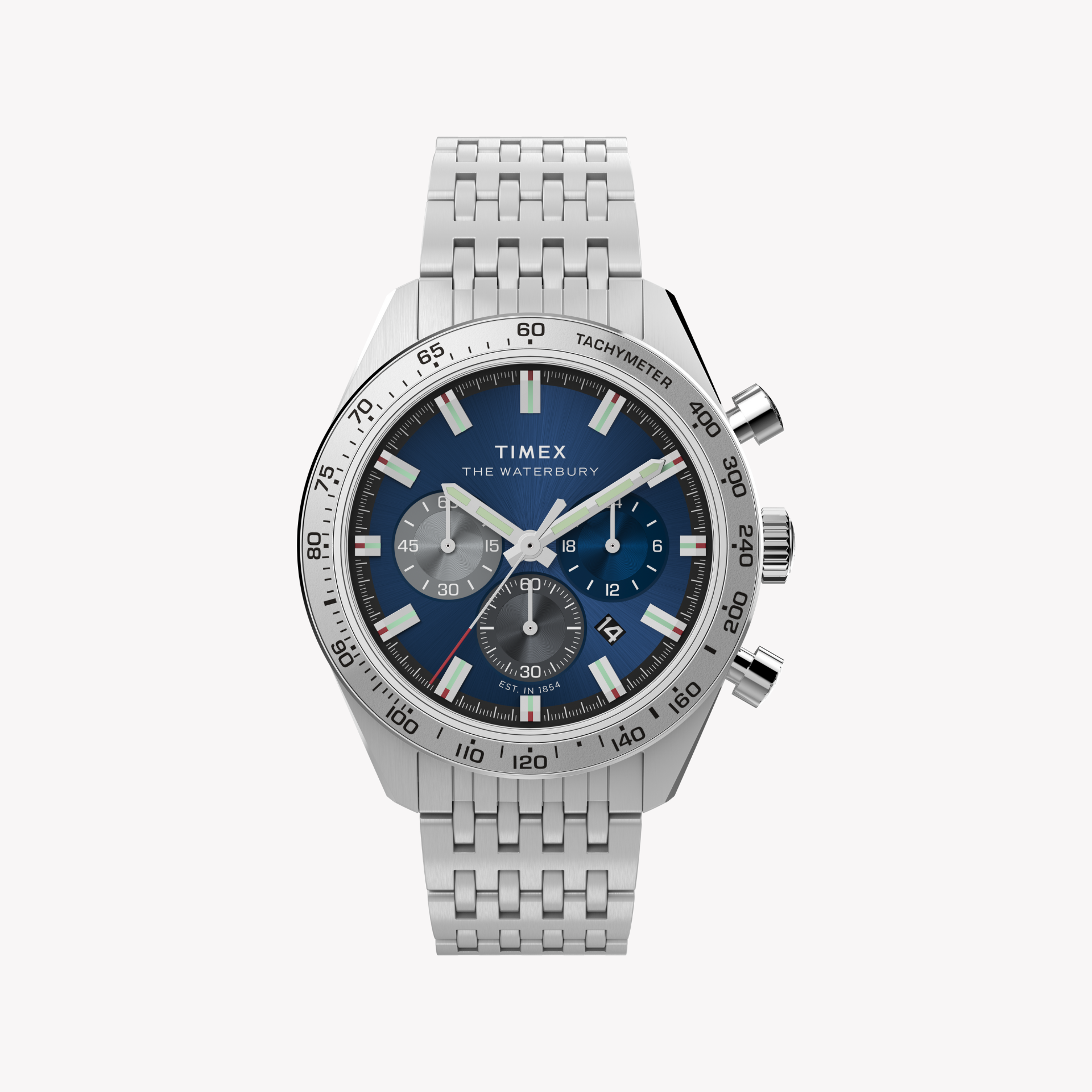 Timex Men's Silver Stainless Steel Watch | Tw2y18500-0